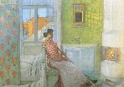 Reading on the Veranda Carl Larsson